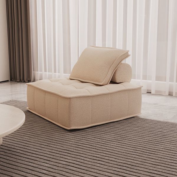 Single Seater Fabric Square Villa Vacuum Compressed Stackable Sofa Quick Rebound Without Deformation
