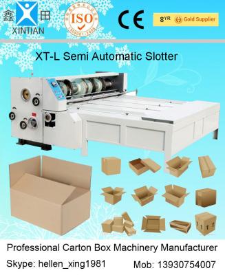 Semi Automatic Corrugated Carton Machinery Slotting Creasing Corner Cutting