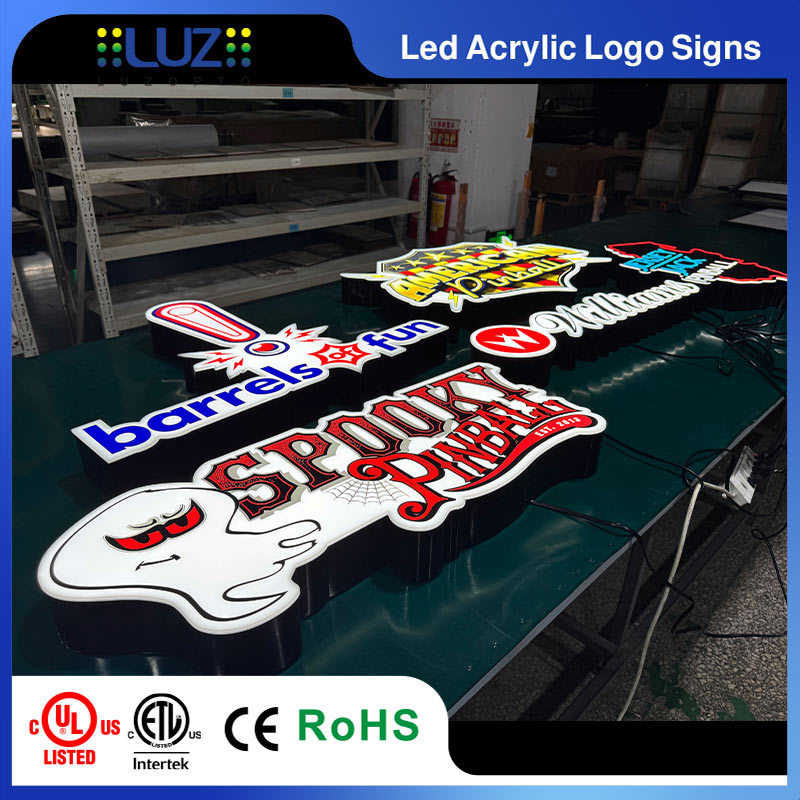 Custom Mascot Contour-Cut LED Acrylic Sign UV Printed Themed Light Box