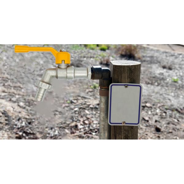 1/2 3/4 1 Inch Standard Brass Bibcock Valve Yellow Handle Heavy Nozzle For IBC Tank