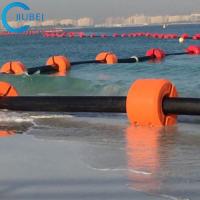Versátil resistente do vagabundo plástico da tubulação do HDPE para a mangueira do cabo flutua o bombeamento da draga do dispositivo
