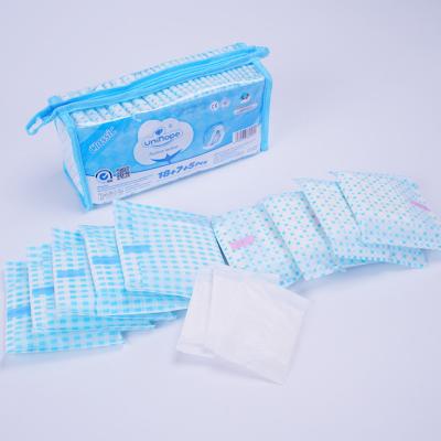 Ampolas femininas de algodão orgânico de íons negativos com certificado Intertek e design alado
