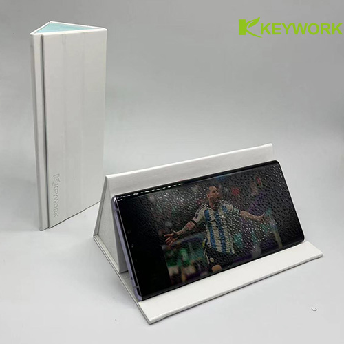 Многофункциональный trifold металл PU кожаный читая случай оптически стекел для того чтобы Resit обжатие