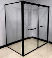1.0mm espessura Porta deslizante dupla com ângulo de retorno Alumínio perfis de chuveiro