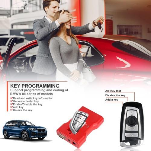 CGDI Prog BMW MSV80 Programação de chave de carro Suporte de correspondência de chaves e todas as chaves perdidas para CAS4 / CAS 4+