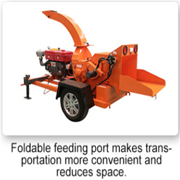 Diesel Powered Electric Start Wood Chipper Machine 82HP 5ton/ H