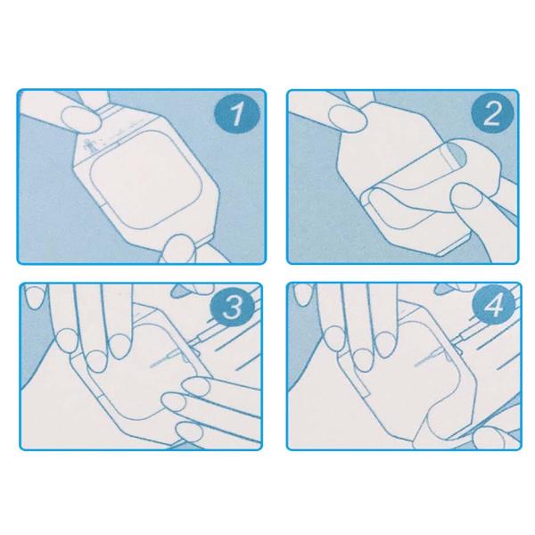 Canules Iv stériles de film transparent chirurgical d'unité centrale de pansement auto-adhésif