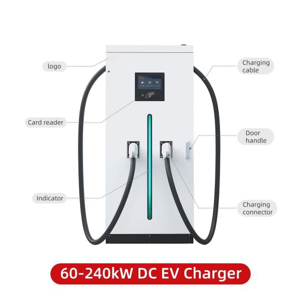EV Car Charger CE/UL/GBT EV DC Charger 60kW - 240kW Touch Screen Doule Guns  Commerical Use Fast Charging