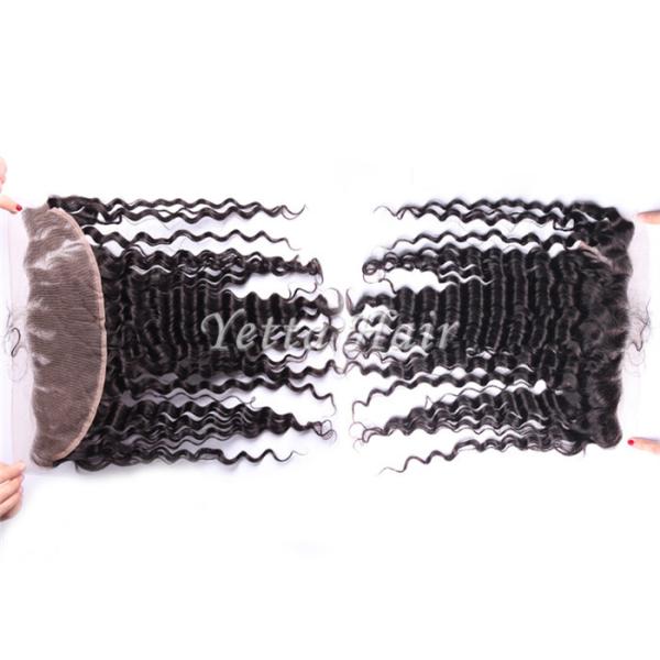 Продолжительное глубокое ухо волос закрытия верхней части шнурка волны к уху отсутствие смеси