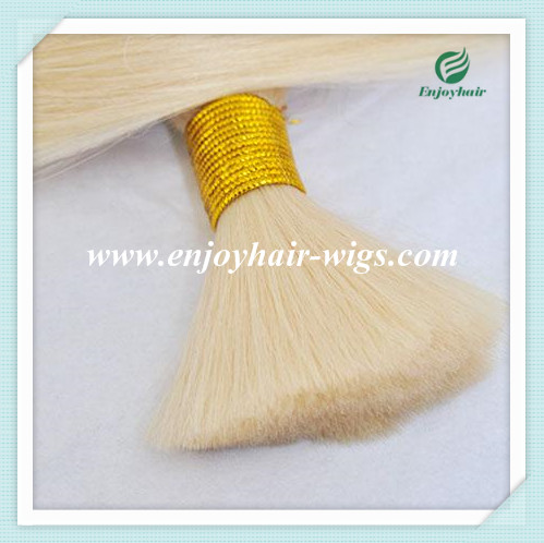 Peruvian 5A virgin remy hair bulk ,613# color, straight style 10''-26''length hair