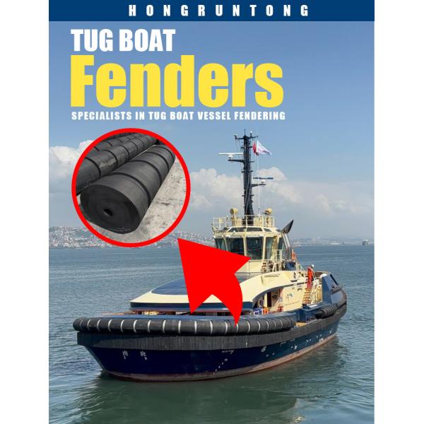 Las barras para remolcadores de 1000 mm son de caucho sólido resistente a la corrosión por agua salada.