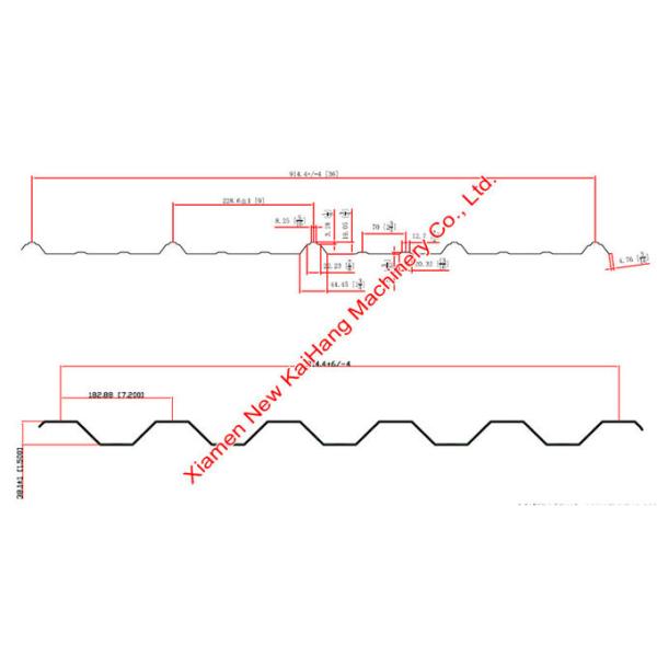 Thickness 1.0mm G550 G350 Double Layer Roof Panel Roll Former