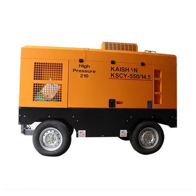Portable Screw Air Compressor For Jack Hammer Digging Construction