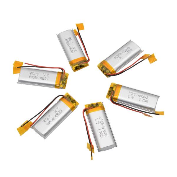 O KC aprovou 102050 o bloco da bateria de lítio do polímero de 3.7V 1000mAh