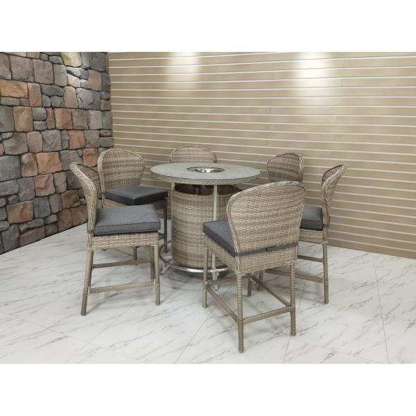 Upgrade Your Outdoor Entertainment Area with AJUNION PE Rattan Bar Furniture Set