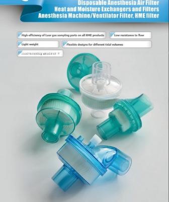Anti-Virus Heat Moisture Exchange HME Anesthesia Filter for Breathing Respiration Sale
