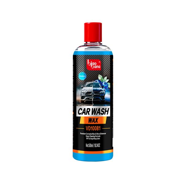 2-in-1 Car Wash Wax with High Foam Cleaning, Gloss Boost & Paint Protection - Blueberry Scent