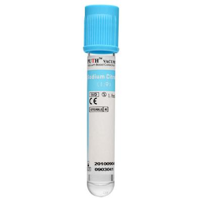 Garrafa da amostra de sangue coagulado do tubo do anticoagulante do EDTA do fluoreto de sódio do teste da heparina
