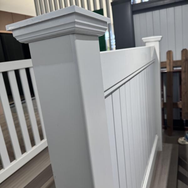 Simple Installation 6 H White Privacy Pvc Fence Panel / Full Privacy Pvc Fence 8ft Wide