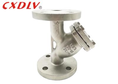 Water Pump Y Type Strainer Stainless Steel Material Double Flange Ends