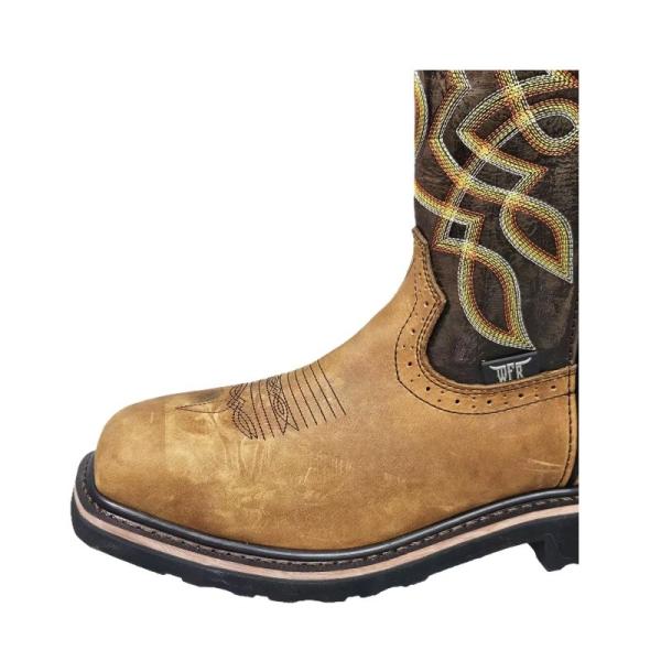 Cowboy Square Steel Toe Spange Lining Goodyear Protection Footwear Perfect Sector