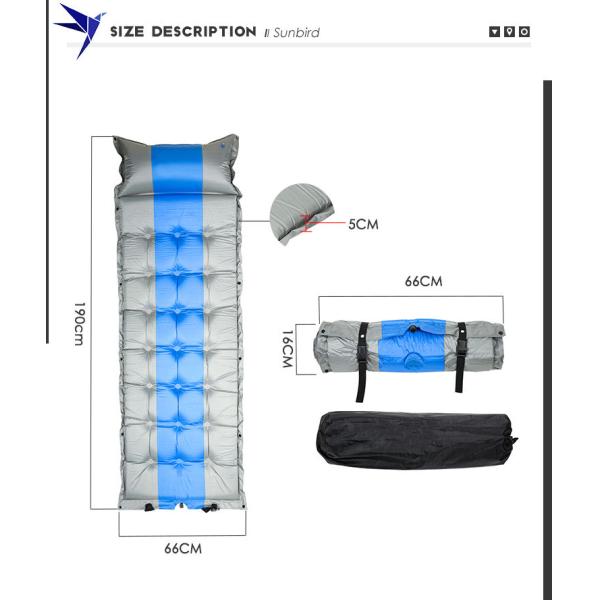 Пусковая площадка 190x130x5cm спать армии перемещения полиэстера аварийная располагаясь лагерем