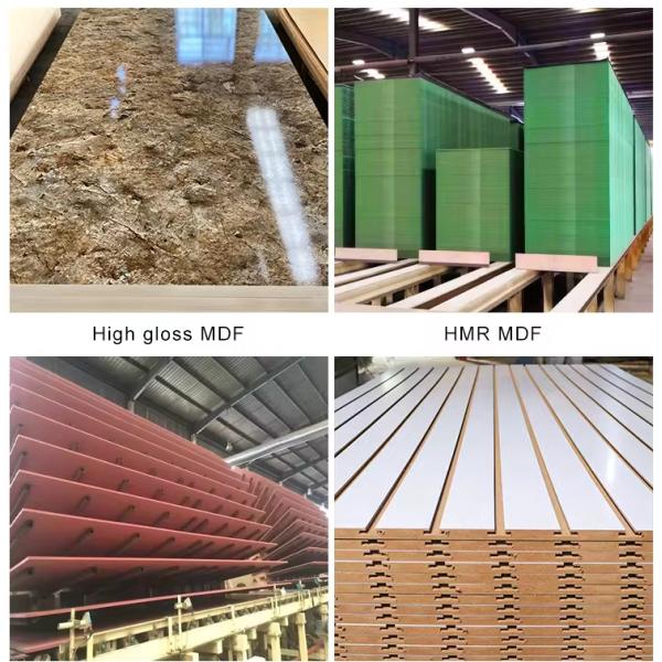 Formaldehyde Emission Standards E1 White Laminated Melamine Faced Wood MDF Board