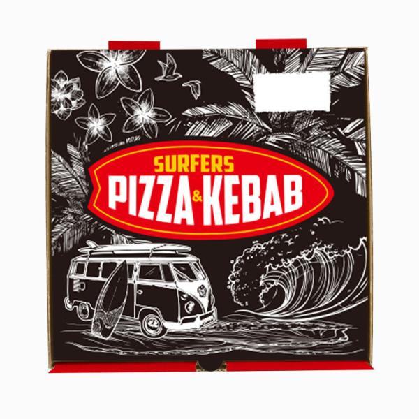 Emballage alimentaire Carton de 14 pouces Boîtes de pizza Emballage individuel Mat lamination