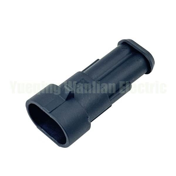 2 Pin 282104-1 Automotive Connector Housing Black 1.5 Series Connectors