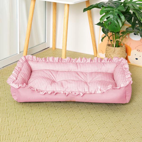 Soft Anti-Slip Bottom Quadrate Pet Cat Bed for Cats or Small Dogs Washable ODM Designs