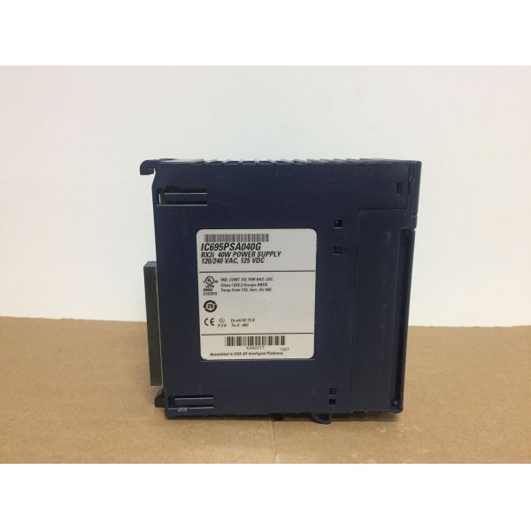 GE PACSystems RX3i power supply IC695PSA040 40Watt supply 120/240VAC or 125VDC