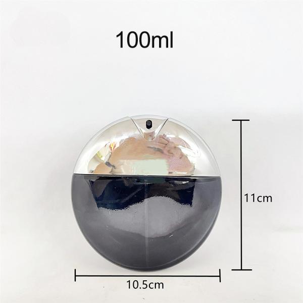 La ronda exquisita de la botella del cristal de botellas de perfume de la energía de agua 100ml rocía los materiales de embalaje vacíos del perfume de la botella