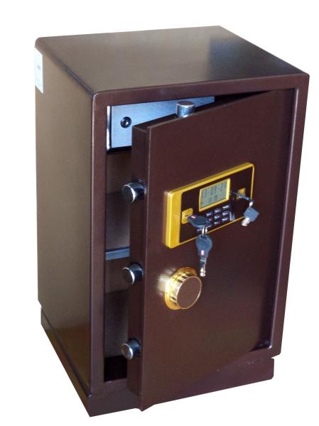 Caixa de depósito segura Wd-63 Beige para dinheiro e jóias Sistema de segurança eletrônica