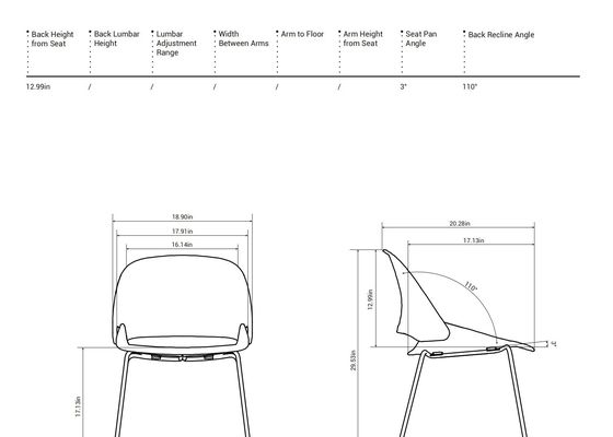 Ducky Training Chair - Guest Chair with Wooden Legs, Tube Metal Legs, and Four-stal Metal Legs for Stylish Office Spaces