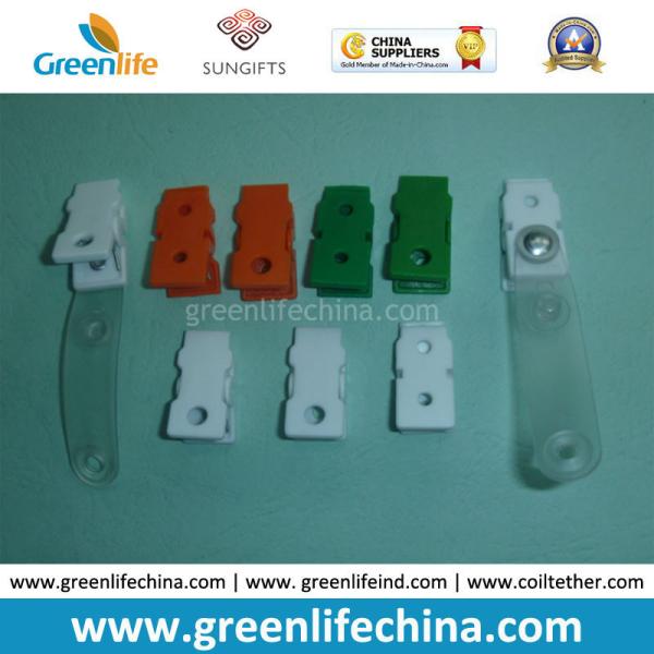 White Color Plastic Hot Sale Office Stationery ID Promotional Clips
