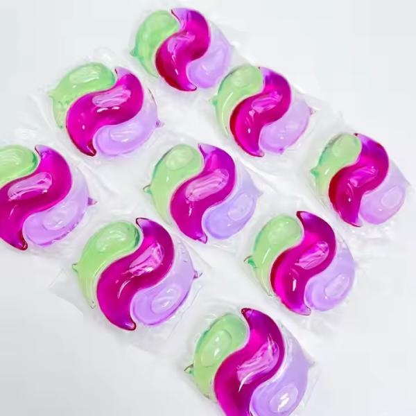 Eco-Friendly Water Soluble Laundry Detergent Pods for Apparel Gel-Shaped Washing Capsules