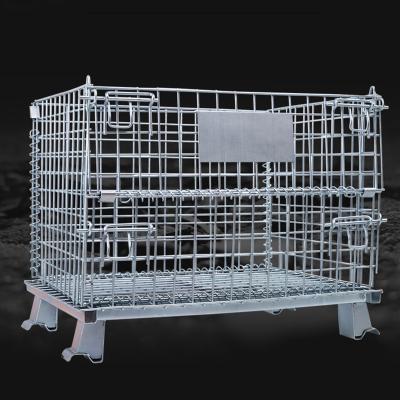 CE Transportation 0.51m3  50*100mm Electroplating Steel Pallet Cages