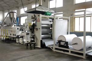 1220mm 3 To 12mm Fiber Waterproof Membrane PE Sheet Extruder