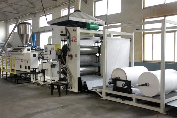 1220mm  3 To 12mm Fiber Waterproof Membrane PE Sheet Extruder