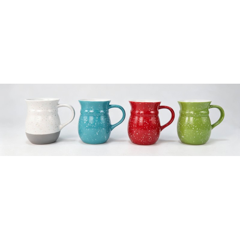 Speckled Curvy Belly Ceramic Coffee Mug