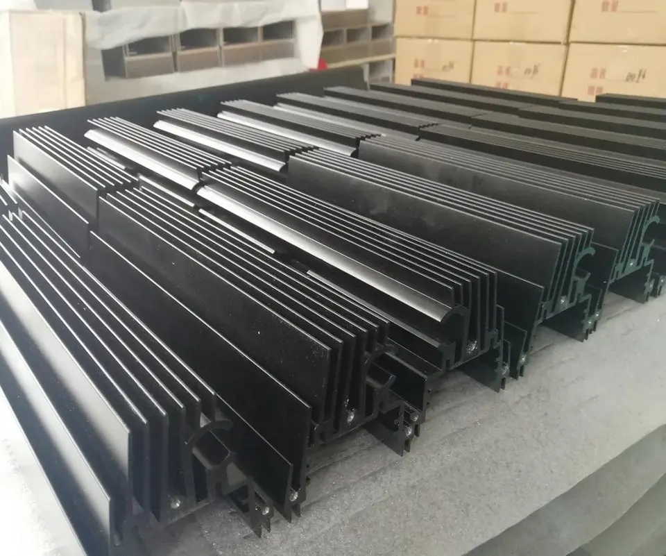 Customized black powder coating aluminum profile for led light bar