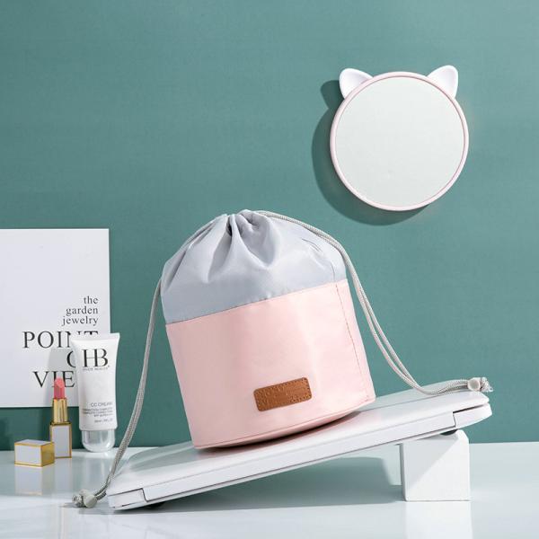 Multi Function Hanging Cosmetic Bag Cylinder Cosmetic Bag Travel  Portable