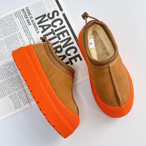 Winter Cowhide Plus Velvet Thickened Outer Wear Bread Shoes One Foot Snow Boots For Women