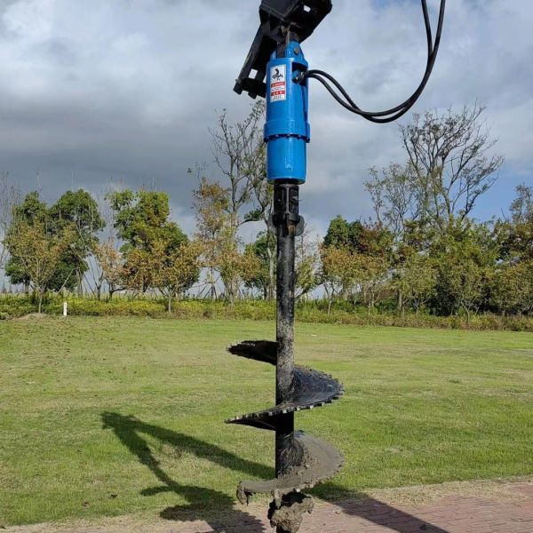 Hydraulic Auger Unit with 2000-15000 ft-lbs Torque and 20-60 RPM Variable Speed for 6-36 Inch Diameter Bits
