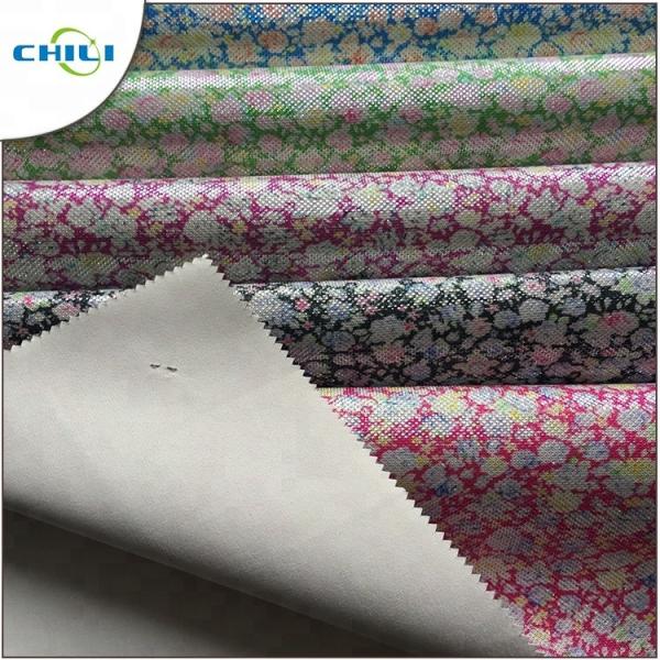 PU PVC Vegan Leather Fabric , Faux Leather Rolls Anti Mildew Lightweight