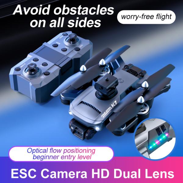 Beginner-Friendly Dual Camera Quadcopter K7 Flying Battery with Long Range and Foldable Design