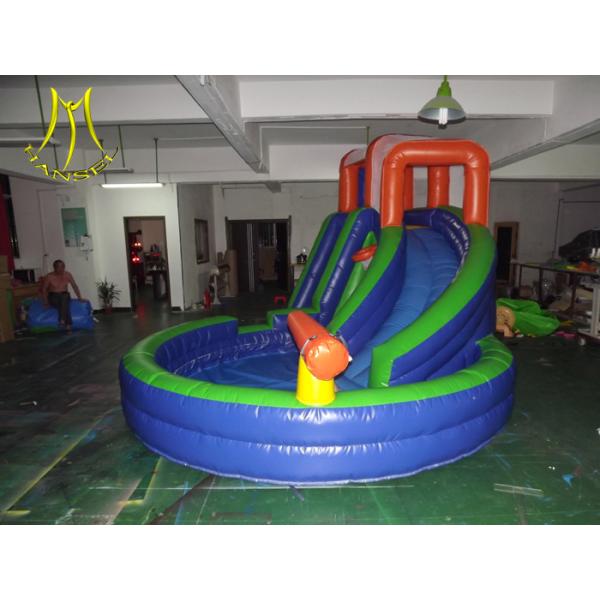 Hansel children amusement park equipment kids indoor inflatable slide for sale