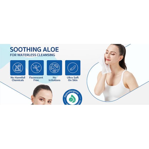 Lingettes nettoyantes pour le corps XXL pour personnes âgées, personnalisées, 50 pièces/sac