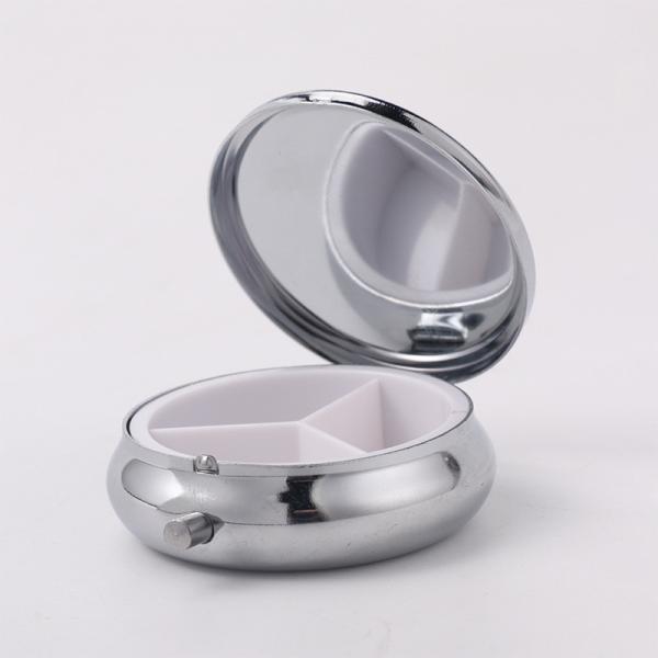 Boîte ronde de pilules de sublimation avec insert en aluminium pour l'impression par sublimation