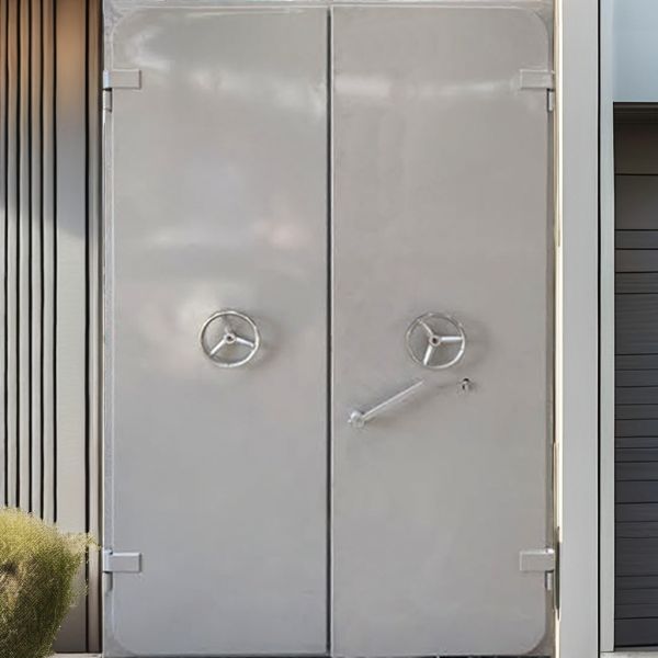 Steel Explosion Proof Door Bullet Resistant Electrostatic Spraying Gold Steel Door